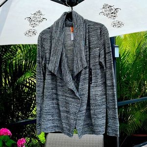 Lucy Sweater Cardigan in Heathered Grey size XS